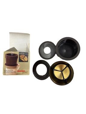 Swiss Gold Coffee Single Cup Replacement Filter For Drip Coffee Brown KF.250 H97